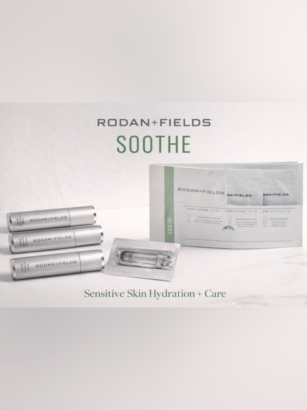 Rodan + Fields SOOTHE Skincare lot active hydration serum samples